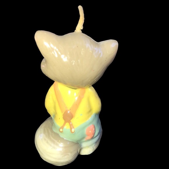 Vintage Feline Feelins Kitty Cat Miniature Candle, Cake Topper - Picture 6 of 9